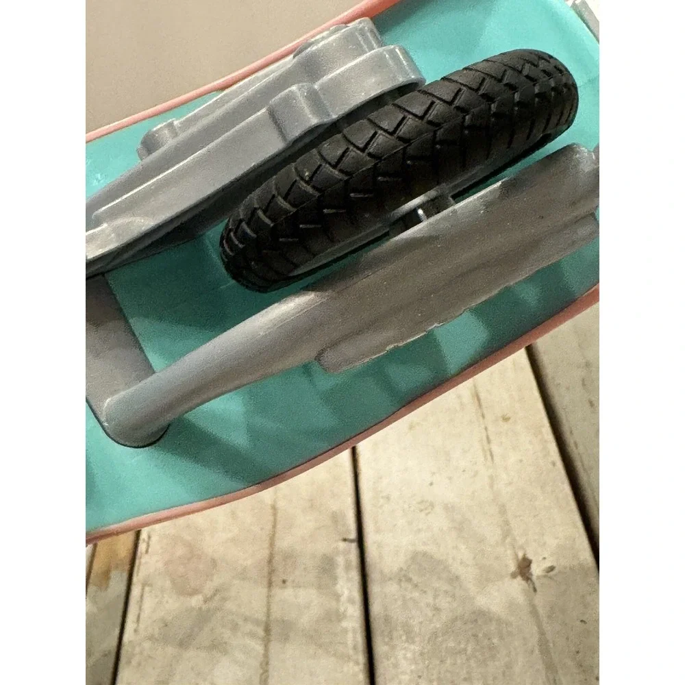 Mattel Barbie MALIBU AVE GLAM SCOOTER 2011 Pink Green Toy No Lid On Cargo Case